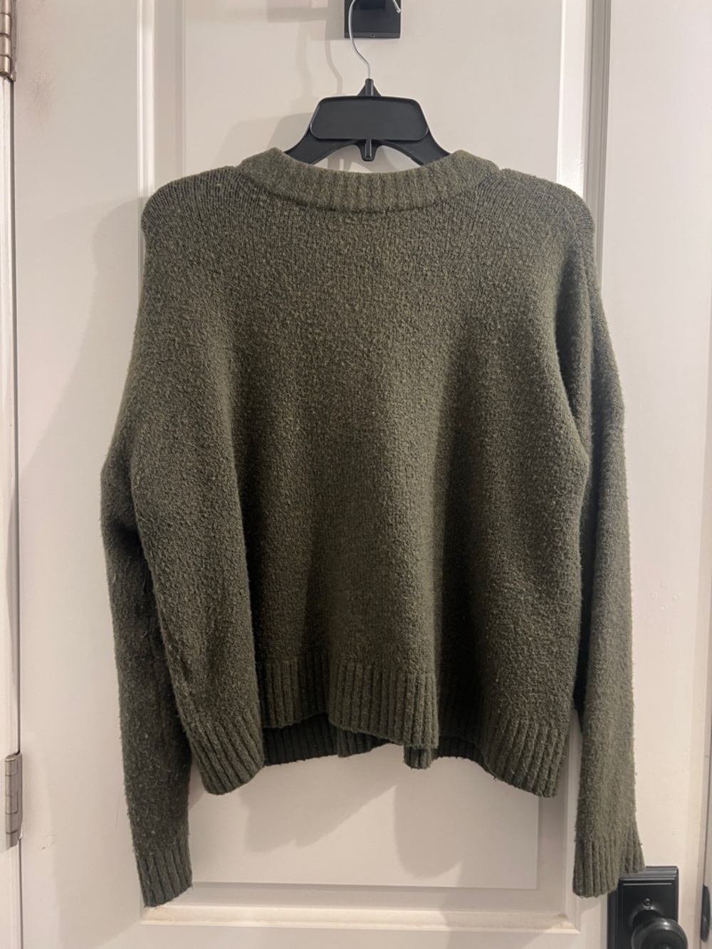 Madewell Olive Green Pocket-Front Cardigan - Picture 4 of 4
